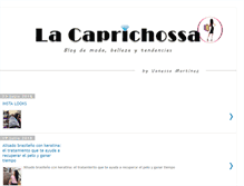 Tablet Screenshot of lacaprichossa.com